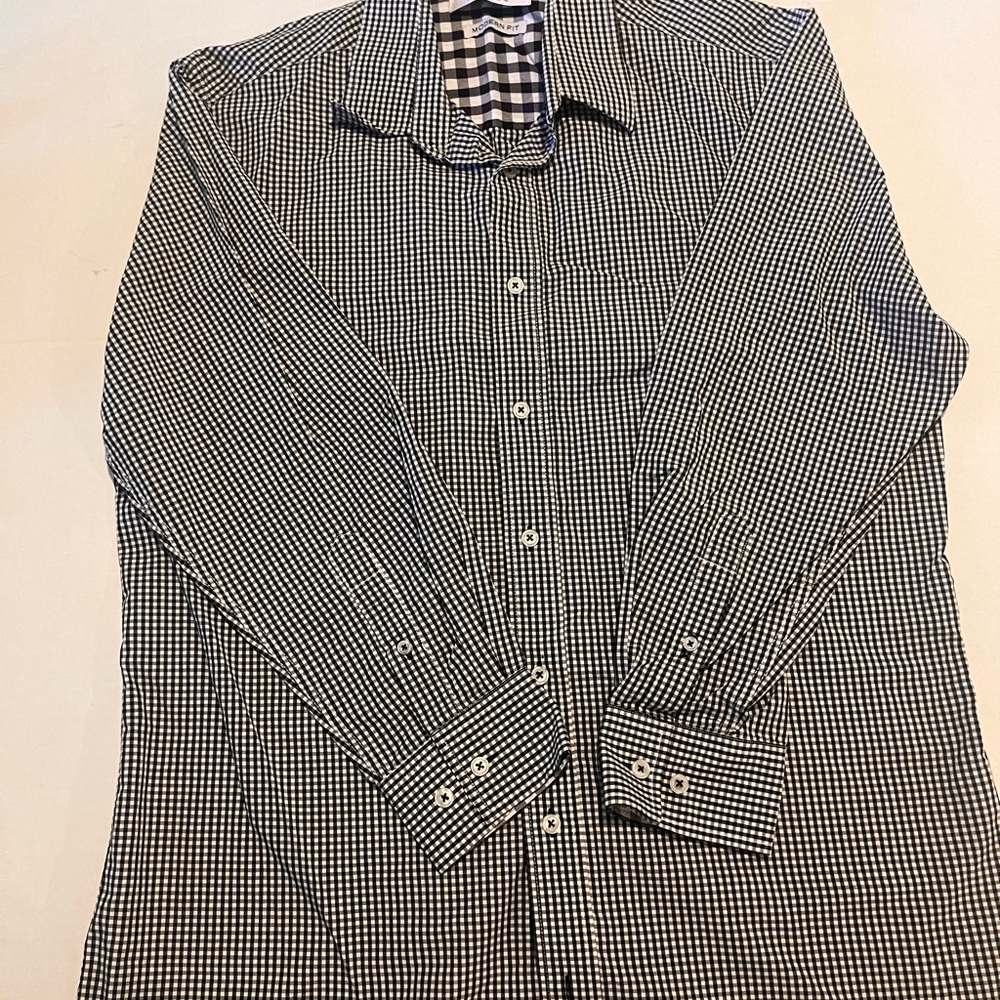 Black and White Checkered Shirt